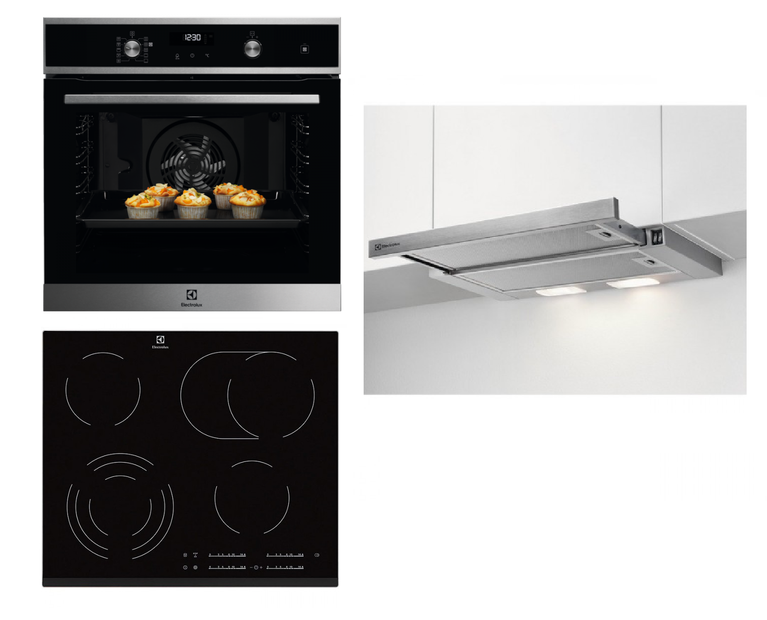 Set ELECTROLUX EOD6P71X + EHF6547FXK + LFP316S