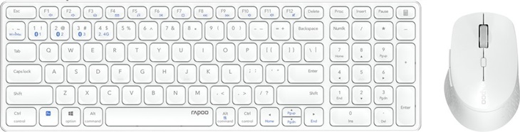 RAPOO Rapoo 9700M set klávesnice a myši bílý