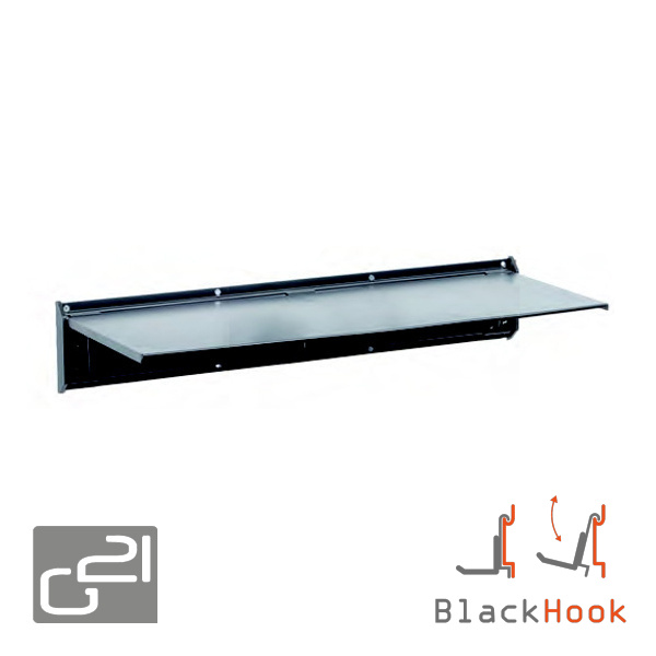 G21 Závěsný systém G21 BlackHook small shelf 60x20x9 cm