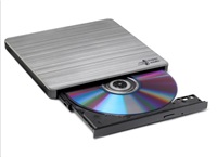 LG HITACHI LG - externí mechanika DVD-W/CD-RW/DVD±R/±RW/RAM GP60NS60, Slim, Silver, box+SW