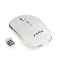 GEMBIRD GEMBIRD myš MUSW-4B-01, bílá, bezdrátová, USB nano receiver