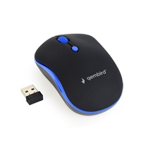 GEMBIRD GEMBIRD myš MUSW-4B-03-B, černo-modrá, bezdrátová, USB nano receiver