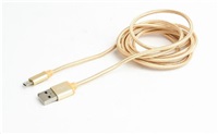 GEMBIRD Kabel CABLEXPERT USB A Male/Micro B Male 2.0, 1,8m, opletený, zlatý, blister