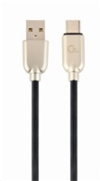 GEMBIRD GEMBIRD Kabel CABLEXPERT USB 2.0 AM na Type-C kabel (AM/CM), 1m, pogumovaný, černý, blister, PREMIUM QUALITY