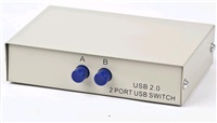 GEMBIRD Datový přepínač USB 2:1 manuální (switch)