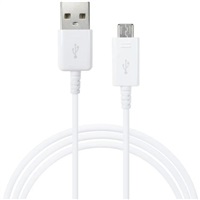 SAMSUNG Samsung datový kabel EP-DG925UWE, micro USB, bílá (bulk)