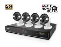 IGET iGET HOMEGUARD HGNVK84904 - Kamerový systém s UltraHD 4K kamerami, IR LED, venkovní, set 4x kamera + rekordér