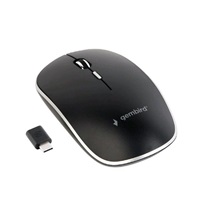 GEMBIRD GEMBIRD myš MUSW-4BSC-01, bezdrátová, USB Type-C receiver, černá
