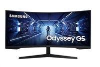 SAMSUNG MT LED LCD Gaming Monitor 34" Odyssey 34G55TWWRXEN-prohnutý,VA,3440x1440,1ms,165Hz,HDMI ,DisplayPort
