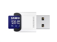Samsung micro SDXC karta 128GB PRO Plus + USB adaptér