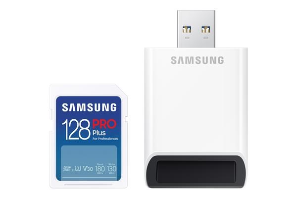 SAMSUNG Samsung SDXC karta 128GB PRO PLUS + USB adaptér