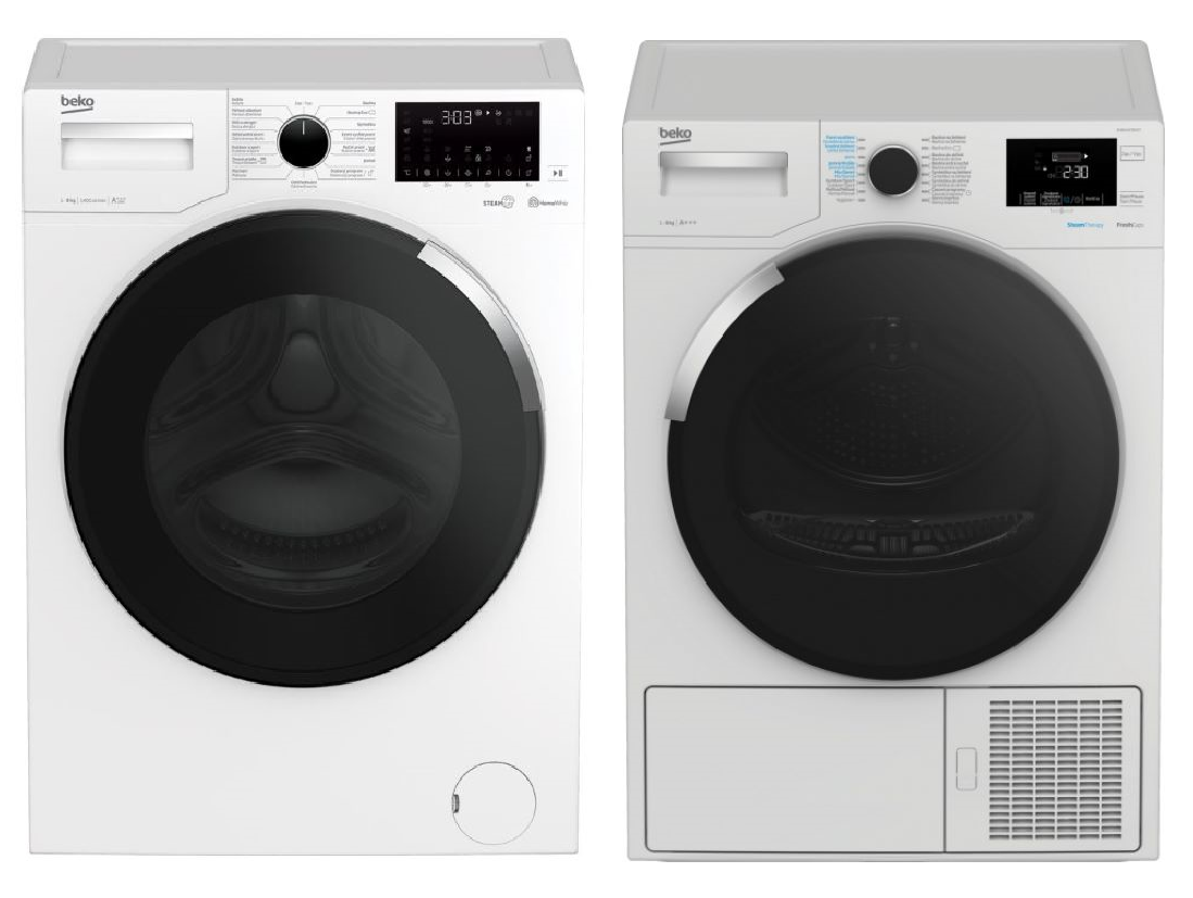 Set BEKO WTV8644CSXWAD + DH8544CSRXST + Záruka 10 let na MOTOR pračky