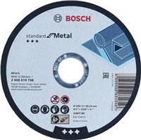 BOSCH BOSCH rovný řezací kotouč Standard for Metal, A 60 T BF, 125 mm, 22,23 mm, 1 mm