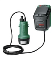 BOSCH BOSCH GardenPump 18V-2000, akumulátorové čerpadlo na dešťovou vodu, 18 V, 2000 l/h, akumulátor 2.5 Ah