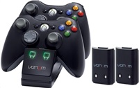 VENOM VENOM VS2891 Xbox 360 Black Twin Docking Station + 2 batteries