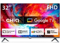 CHIQ CHiQ L32M8TG TV 32", FHD, smart, Google TV, dbx-tv, Dolby Audio, Frameless, stříbrná