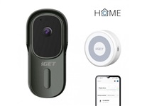 IGET iGET HOME Doorbell DS1 Anthracite + Chime CHS1 White