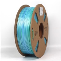 GEMBIRD GEMBIRD Tisková struna (filament) PLA, 1,75mm, 1kg, silk rainbow, modrá/zelená