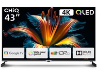 CHIQ CHiQ U43QM8E TV 43", UHD, Google TV, Frameless, Dolby Audio, dbx-tv, nový design podstavce