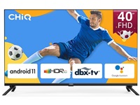 CHiQ L40G7L TV 40", FHD, smart, Android 11, dbx-tv, Dolby Audio, Frameless