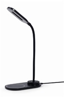 GEMBIRD GEMBIRD Bezdrátová QI nabíječka, 10W, s LED lampičkou, černá