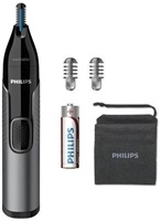 Philips Series 3000 NT3650/16 zastřihovač na chloupky v nose, v uších, obočí, voděodolný, 2 nástavce, na baterie, černý