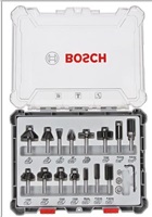 BOSCH Bosch Smíšená sada tvarových fréz s vřetenem O 6 mm, 15 ks