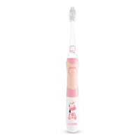 NENO NENO FRATELLI elektrický zubní kartáček, pro děti od 6 let, LED podsvícení, nylonová vlákna, růžový