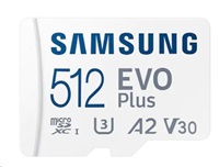 SAMSUNG Samsung micro SDXC karta 512 GB EVO Plus + SD adaptér
