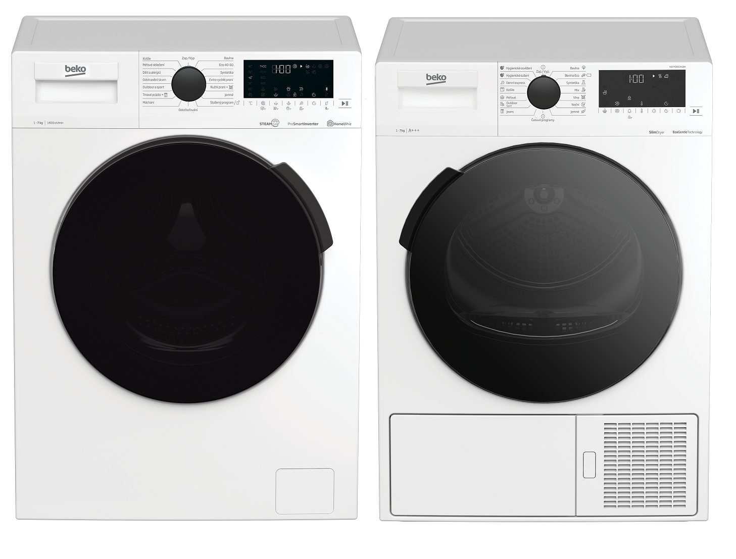 Set Beko XWUE77265CSH3B + XDS74245CSH3BH + Záruka 5 let + Záruka 10 let na MOTOR pračky