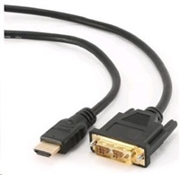 GEMBIRD GEMBIRD Kabel HDMI - DVI 4,5m (M/M, DVI-D, Single Link, zlacené kontakty, stíněný)