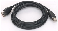 GEMBIRD GEMBIRD Kabel USB 2.0 A-A prodlužovací 1,8m Professional (černý, zlacené kontakty)