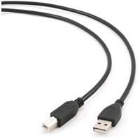 GEMBIRD GEMBIRD Kabel USB 2.0 A-B propojovací 1,8m Professional (černý, zlacené kontakty)