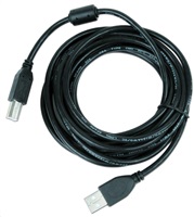 GEMBIRD Kabel USB 2.0 A-B propojovací 3m Premium (černý, ferit, zlacené kontakty)