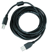 GEMBIRD Kabel USB 2.0 A-B propojovací 4,5m Premium (černý, ferit, zlacené kontakty)