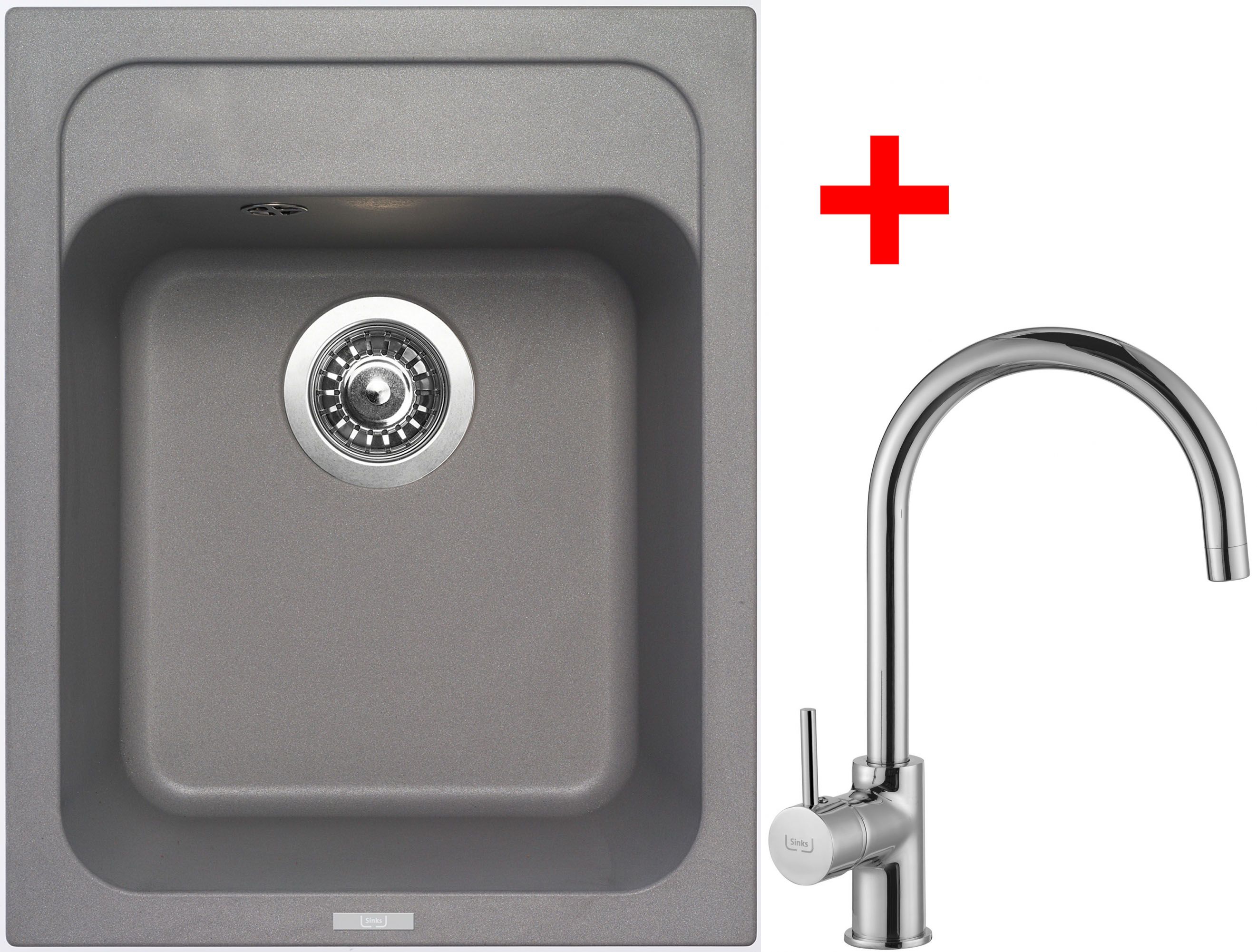 Sinks CLASSIC 400 Titanium+VITALIA (záruka 5 let)