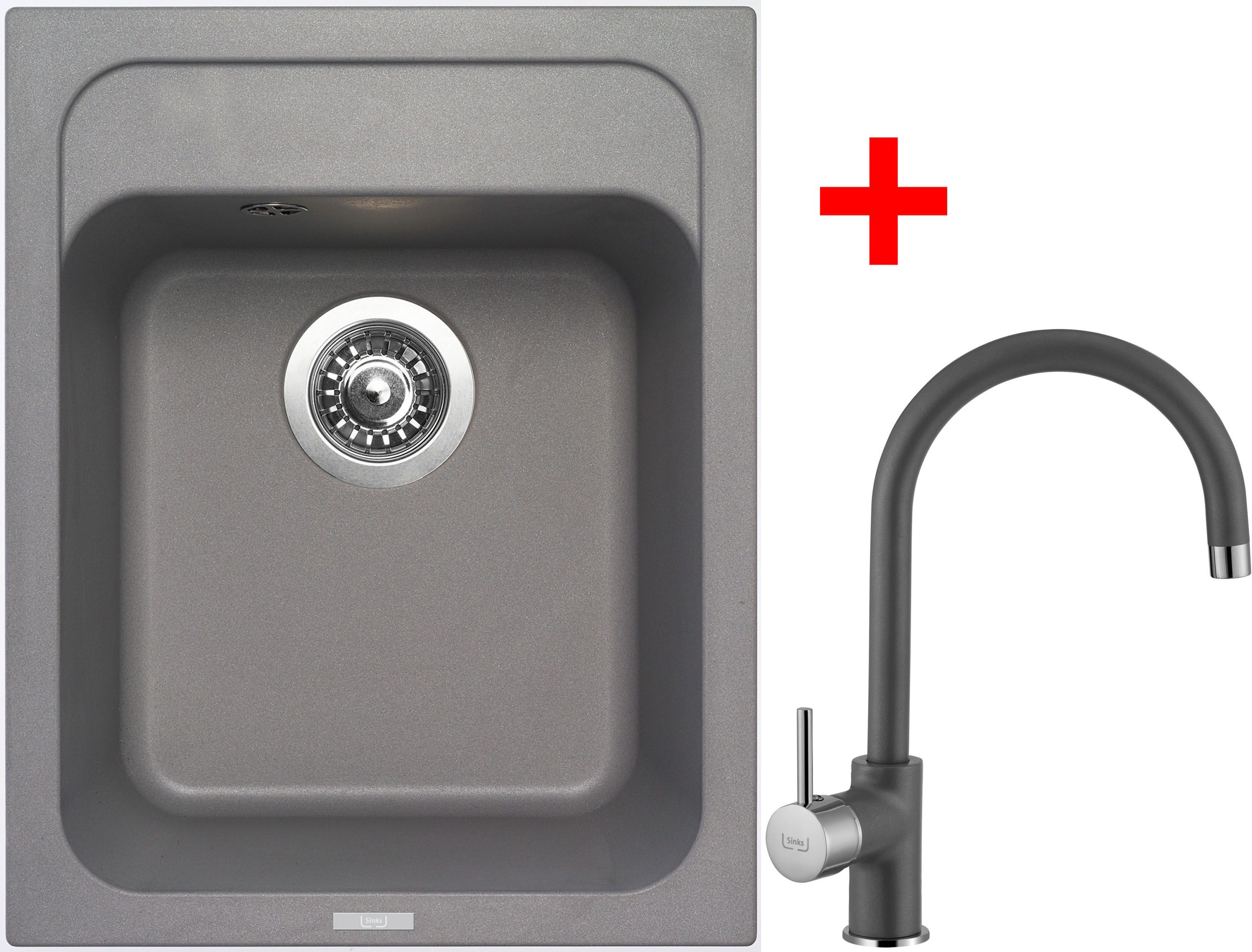 Sinks CLASSIC 400 Titanium+VITALIA GR (záruka 5 let)