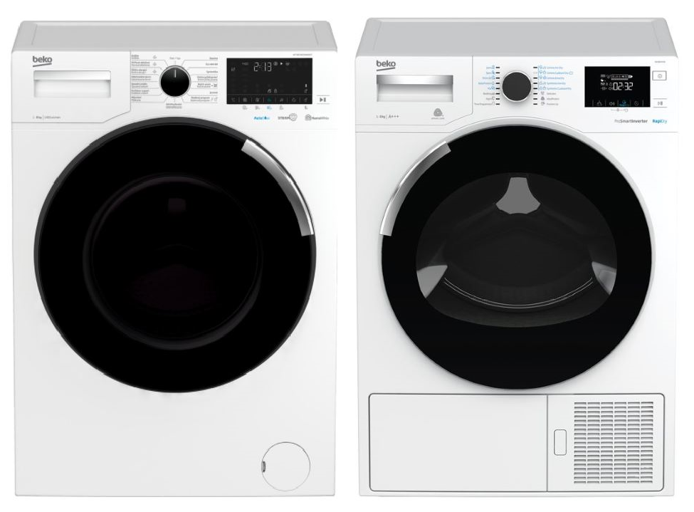 Set BEKO WTV8744CSXWADST + DH8544CSRX + 10 LET ZÁRUKA na motor pračky i sušičky