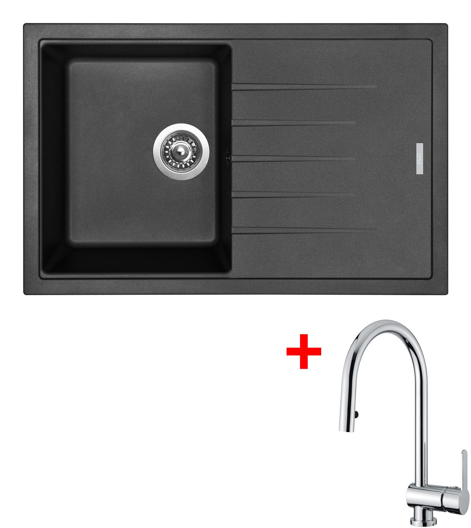Sinks BEST 780 Metalblack+MIX P