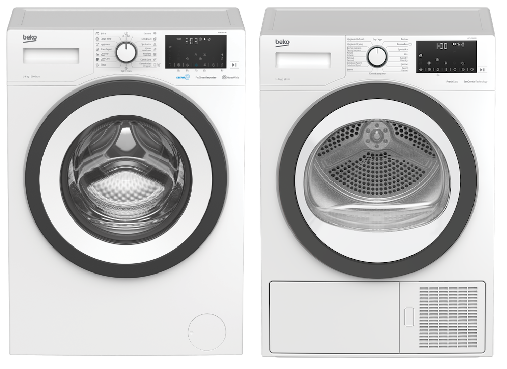 Set BEKO WUE6532B0 + HDF7439CSSX + Záruka 10 let na MOTOR pračky