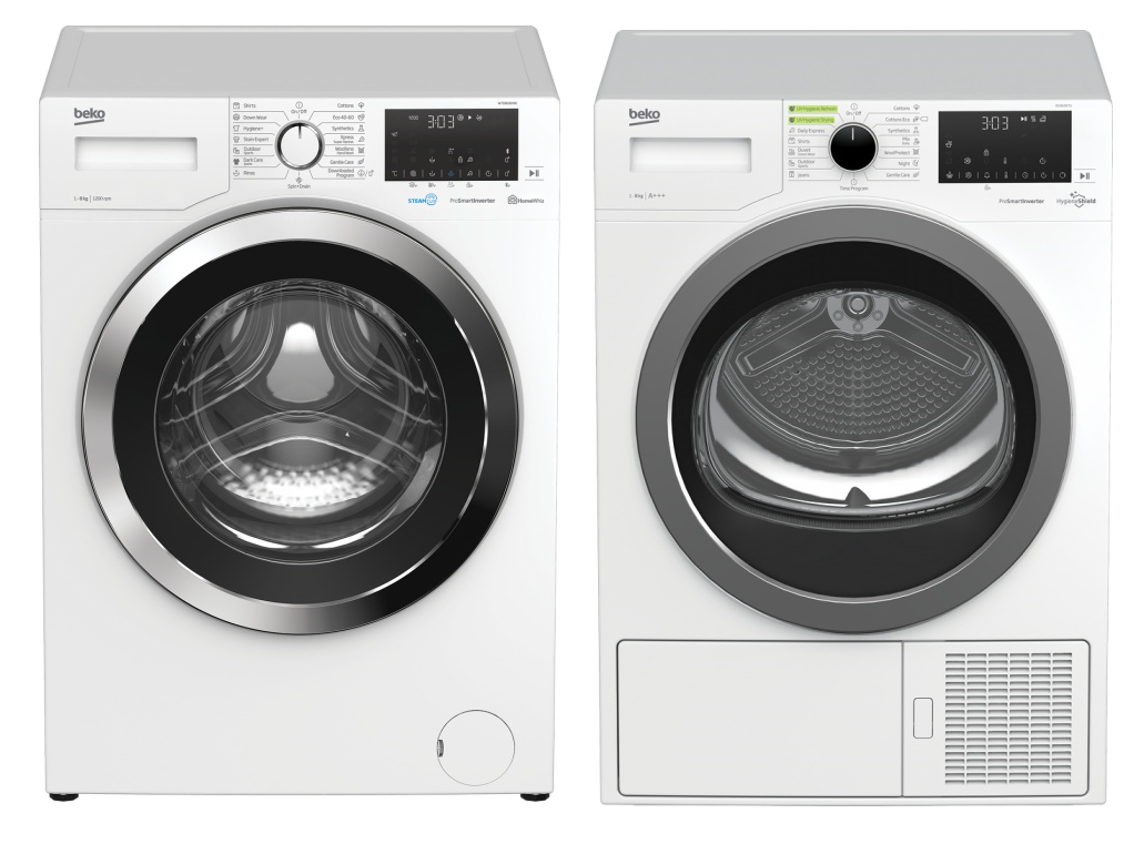 Set BEKO WTE8636X0C + DS8539TU + 10 LET ZÁRUKA na motor pračky i sušičky