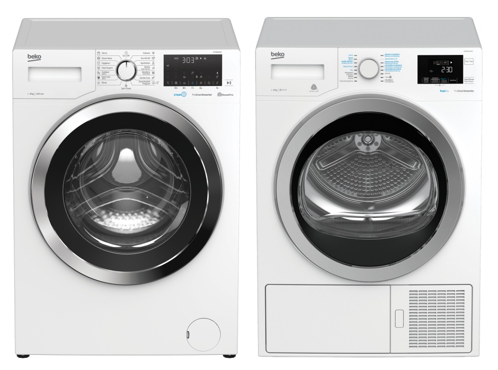 BEKO Set BEKO WTE8636X0C + HDR9434CSRX + 10 LET ZÁRUKA na motor pračky i sušičky