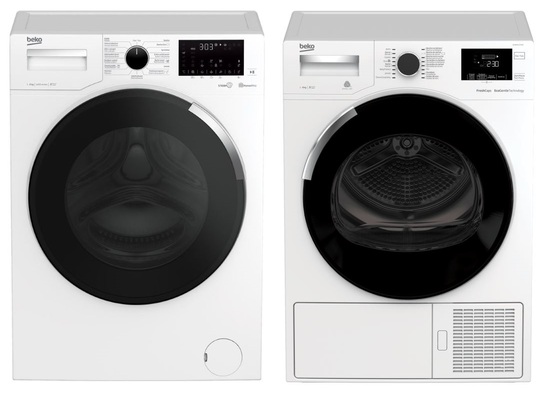 Set BEKO WTV8644CSXWAD + DH8544CSFRX+ Záruka 10 let na MOTOR