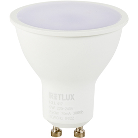 RETLUX RLL 417 GU10 bulb 9W WW RETLUX