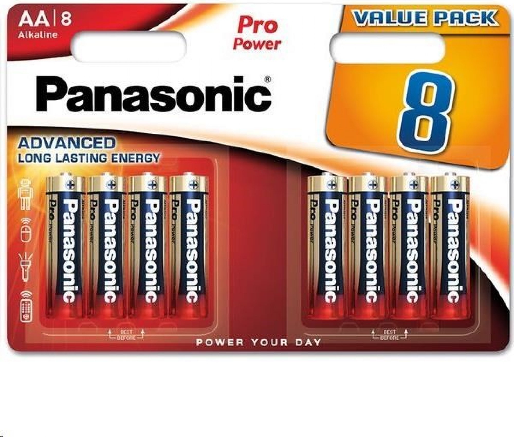 PANASONIC PANASONIC Alkalické baterie Pro Power LR6PPG/8BW AA 1,5V (Blistr 8ks)