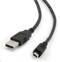 GEMBIRD GEMBIRD Kabel USB 2.0 A-Mini B (5pin) propojovací, zlacené kontakty, 1,8m, černý