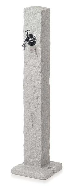 PROSPERPLAST PROSPERPLAST Zahradní sloupek s kohoutkem NATURA světle šedý granit