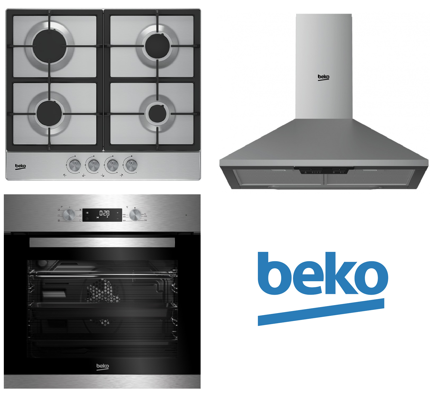 BEKO Set BEKO BIE22300X + HIAG64225SX + HCP61310I