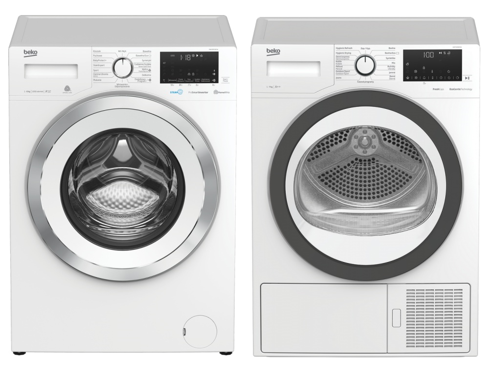 Set BEKO WUE6536CSX0C + HDF7439CSSX + Záruka 10 let na MOTOR pračky