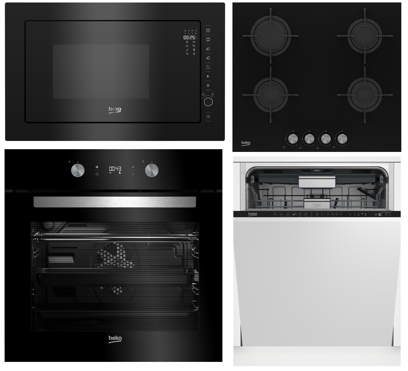 Set BEKO BIM24300BS + BMGB25333BG + HILG64220S + DIN28421 + 10 LET ZÁRUKA NA MOTOR MYČKY
